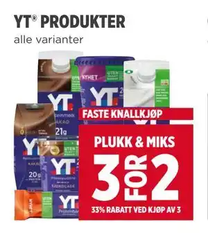 Meny YT PRODUKTER tilbud
