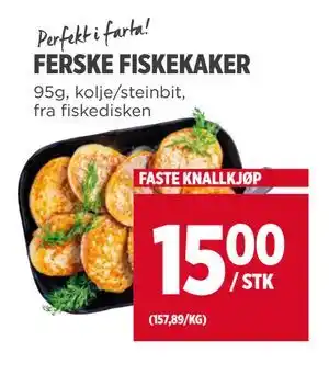 Meny FERSKE FISKEKAKER tilbud
