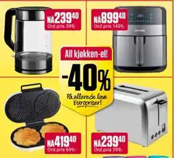 Europris All kjøkken-el! tilbud