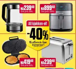 Europris All kjøkken-el! tilbud