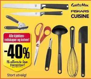 Europris Alle kjøkkenredskaper og kniver! tilbud