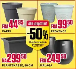 Europris Alle utepotter! tilbud