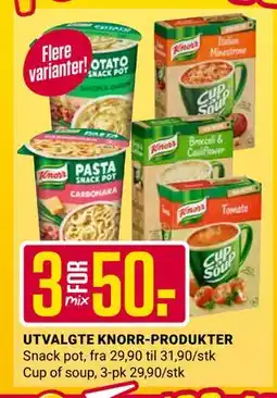 Europris UTVALGTE KNORR-PRODUKTER tilbud