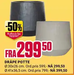Europris DRÅPE POTTE tilbud