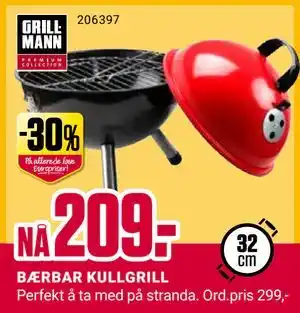 Europris BÆRBAR KULLGRILL tilbud