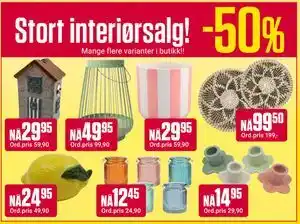 Europris Stort interiørsalg! tilbud