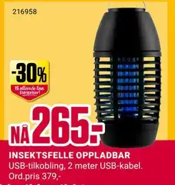 Europris INSEKTSFELLE OPPLADBAR tilbud