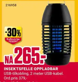 Europris INSEKTSFELLE OPPLADBAR tilbud