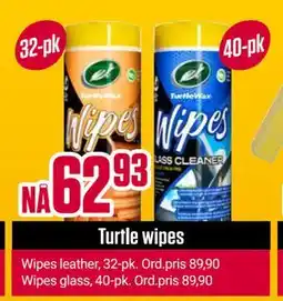 Europris Turtle wipes tilbud