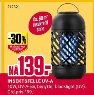 Europris INSEKTSFELLE UV-A tilbud
