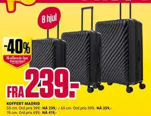 Europris KOFFERT MADRID tilbud