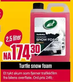 Europris Turtle snow foam tilbud