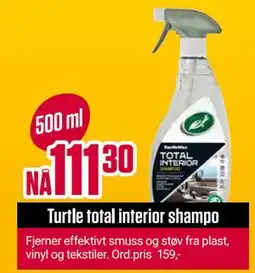Europris Turtle total interior shampo tilbud