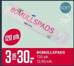 Europris BOMULLSPADS tilbud