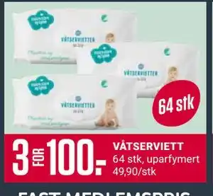 Europris VÅTSERVIETT tilbud