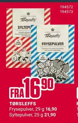 Europris TØRSLEFFS tilbud