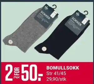 Europris BOMULLSOKK tilbud