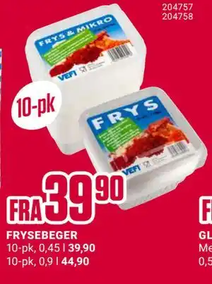 Europris FRYSEBEGER tilbud