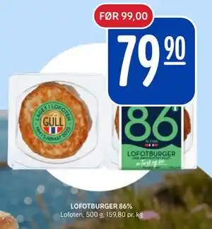 Rema 1000 LOFOTBURGER 86% tilbud