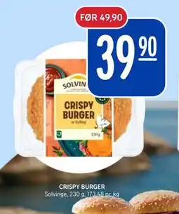 Rema 1000 CRISPY BURGER tilbud