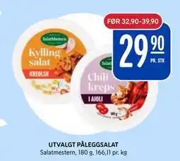 Rema 1000 UTVALGT PÅLEGGSALAT tilbud