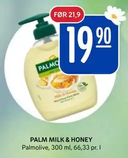 Rema 1000 PALM MILK & HONEY tilbud