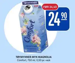 Rema 1000 TØYMYKNER MYK MAGNOLIA tilbud