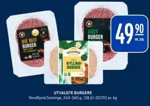 Rema 1000 UTVALGTE BURGERE tilbud