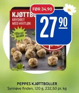 Rema 1000 PEPPES KJØTTBOLLER tilbud