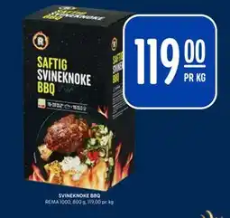 Rema 1000 SVINEKNOKE BBQ tilbud