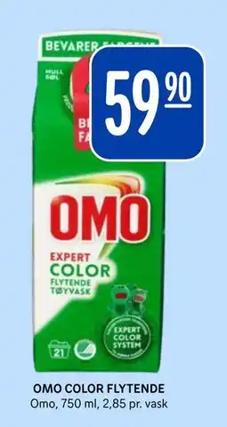 Rema 1000 OMO COLOR FLYTENDE tilbud