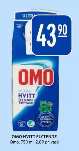 Rema 1000 OMO HVITT FLYTENDE tilbud