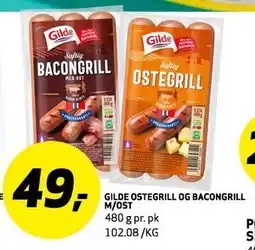 Bunnpris GILDE OSTEGRILL OG BACONGRIL M/OST tilbud