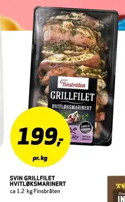 Bunnpris SVIN GRILLFILET HVITLØKSMARINERT tilbud