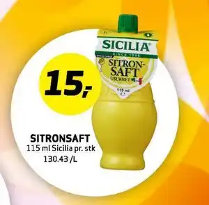 Bunnpris Sitronsaft tilbud