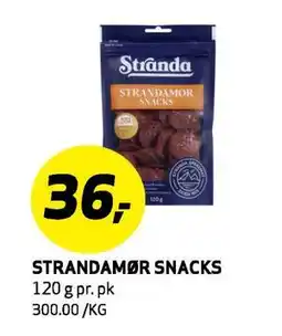 Bunnpris STRANDAMØR SNACKS tilbud