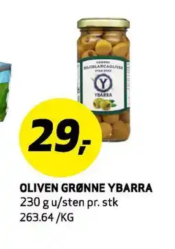 Bunnpris OLIVEN GRØNNE YBARRA tilbud