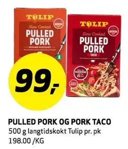 Bunnpris PULLED PORK OG PORK TACO tilbud