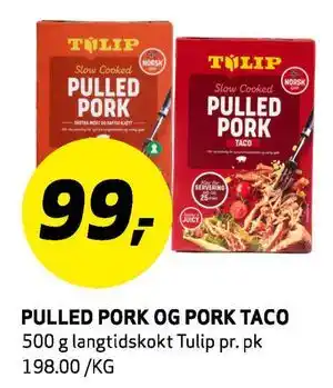 Bunnpris PULLED PORK OG PORK TACO tilbud