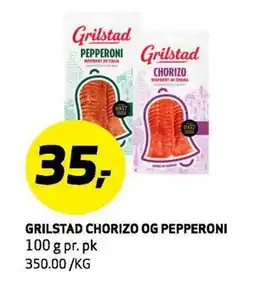 Bunnpris GRILSTAD CHORIZO OG PEPPERONI tilbud