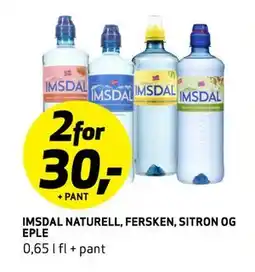 Bunnpris IMSDAL NATURELL, FERSKEN, SITRON OG EPLE tilbud