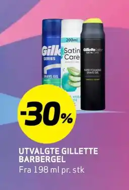 Bunnpris UTVALGTE GILLETTE BARBERGEL tilbud