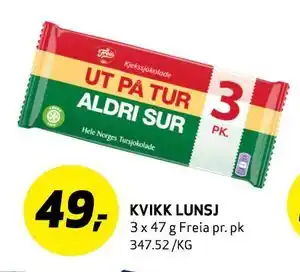 Bunnpris KVIKK LUNSJ tilbud