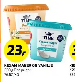 Bunnpris KESAM MAGER OG VANILJE tilbud