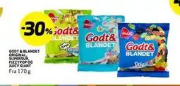 Bunnpris GODT & BLANDET ORIGINAL, SUPERSUR, FIZZYPOP OG JUICY GIANT tilbud