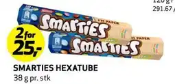 Bunnpris SMARTIES HEXATUBE tilbud
