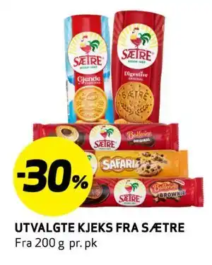 Bunnpris UTVALGTE KJEKS FRASÆTRE tilbud