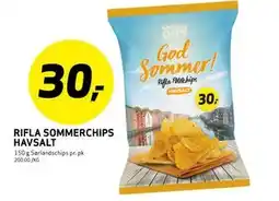Bunnpris RIFLA SOMMERCHIPS HAVSALT tilbud