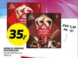 Bunnpris KRONE-IS JORDBÆR OG SJOKOLADE tilbud