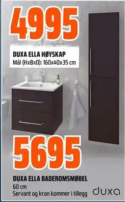 Obs Bygg DUXA ELLA BADEROMSMØBEL tilbud